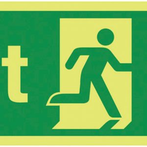 exit sign right arrow