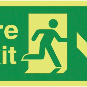 Glowing Exit Sign