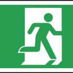 emergency running man sign