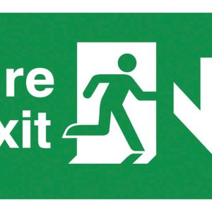 Double Sided Fire Exit Signs