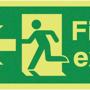 Luminescent Fire Exit Signs