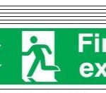 Green Running Man Exit Sign