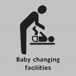 baby changing area sign