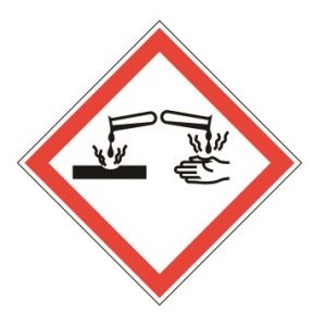 corrosive symbol ghs