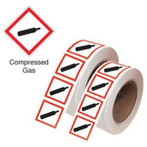 compressed gas labels