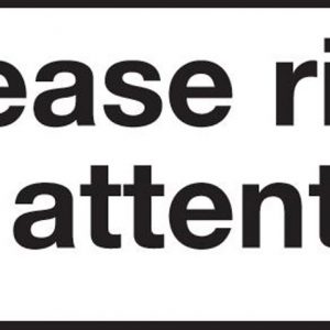 Please Ring for Attention Sign