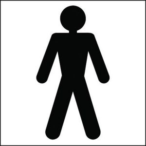 toilet sign for men