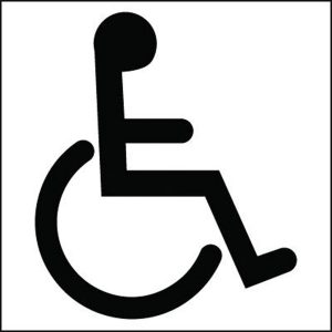 Disabled Toilet Door Sign