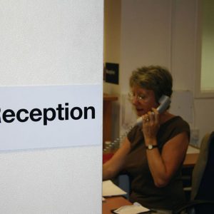 reception area signs
