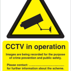 cctv data protection sign