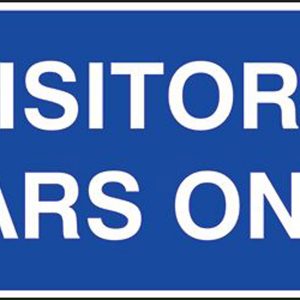 visitor parking only sign