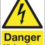 danger high voltage sign