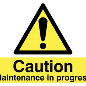 maintenance in progress sign
