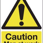 men at work safety sign