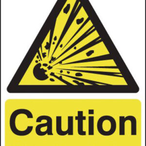 risk of explosion sign