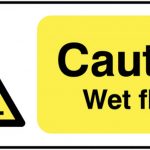 caution wet floor sign