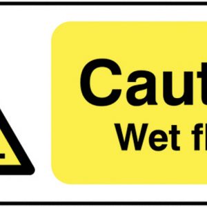 caution wet floor sign