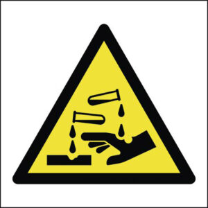 corrosive symbol sign