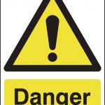 danger sign yellow black