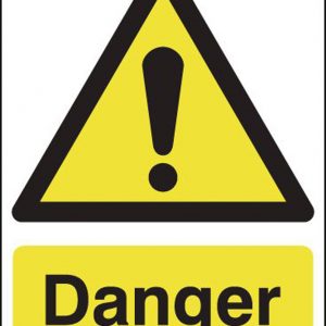 danger sign yellow black