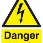 danger 240 volts sign
