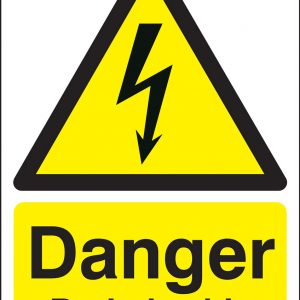 danger buried cable sign