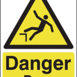 Warning Drop Sign