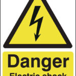 danger of electric shock sign