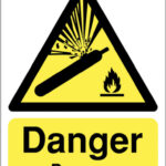 danger propane sign