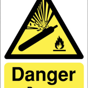 danger propane sign