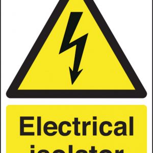 210x148mm Electrical Isolator - Rigid