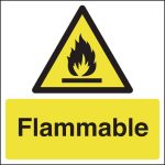 warning flammable sign