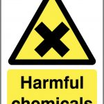 harmful chemicals sign