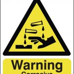 corrosive warning sign