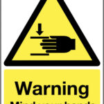 hand warning sign