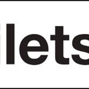 Toilets Sign Arrow Up