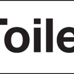 female toilet door sign