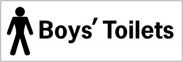 boys toilet sign