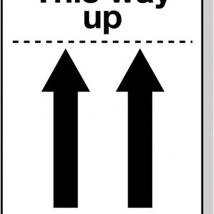 this way up packaging labels