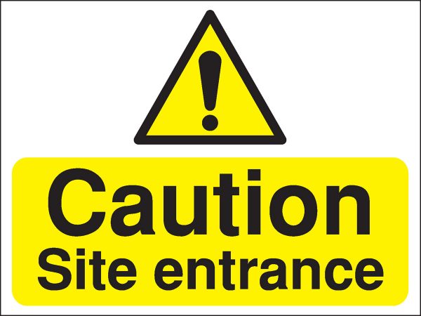 Site Entrance Construction Sign