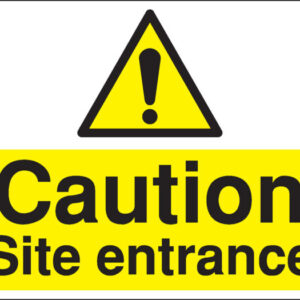 Site Entrance Construction Sign