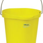 yellow plastic bucket