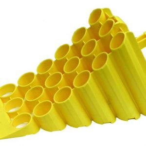 yellow plastic wheel chock