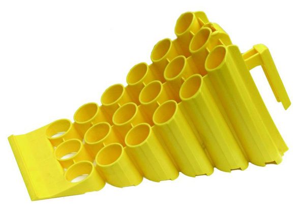 yellow plastic wheel chock