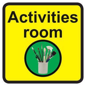 Activities Room Dementia Sign