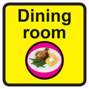 Dining Room Dementia Door Sign