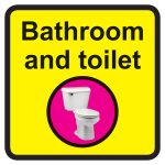 Bathroom & Toilet Dementia Door Sign