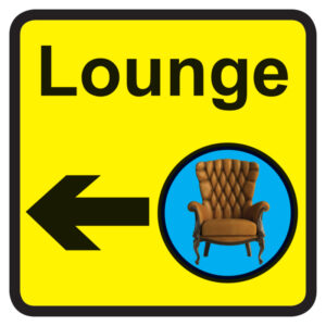 lounge dementia sign left