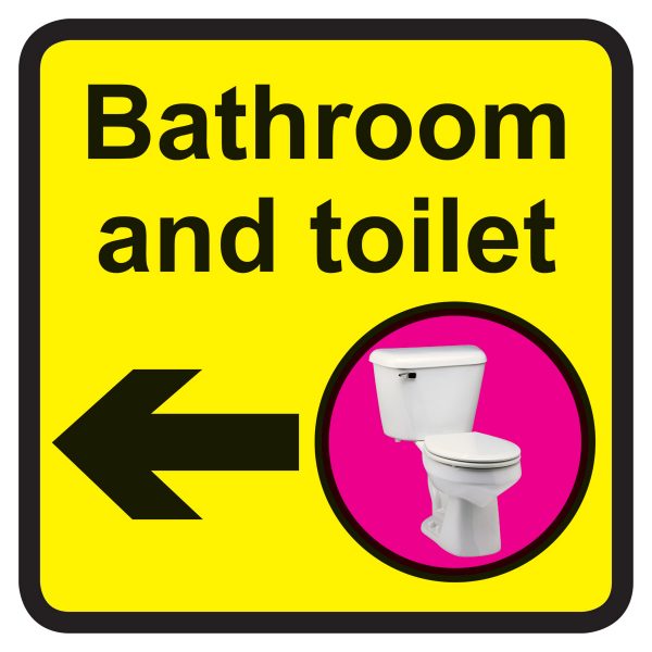 Bathroom & Toilet Left Dementia Sign