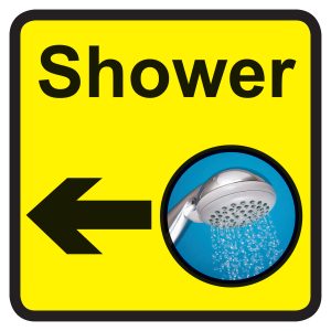 Shower Left Dementia Sign